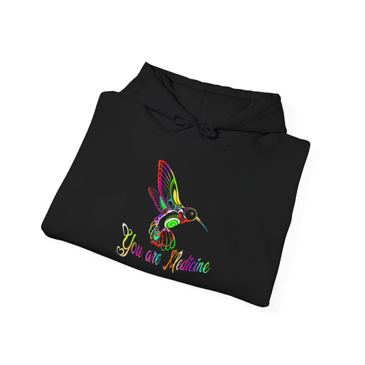 Hummingbird "You are Medicine" Pullover Hoodie