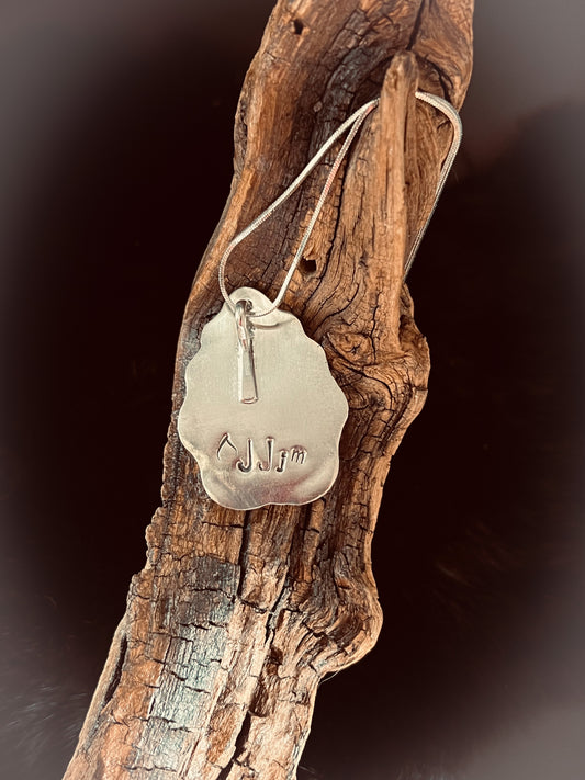 Malachite & Sterling Silver Pendant with Necklace