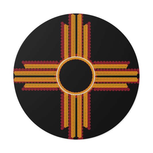 New Mexico Beaded Zia Symbol
