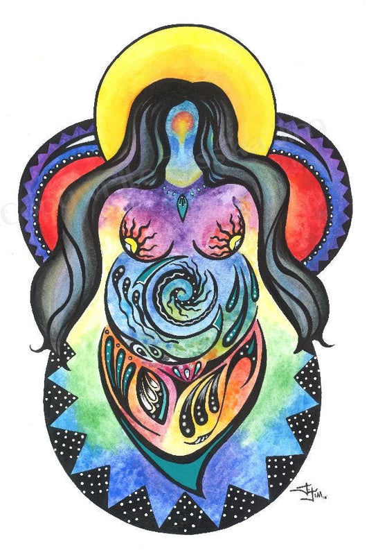 Spring- Native American Fertility Goddess / Authentic Navajo Art